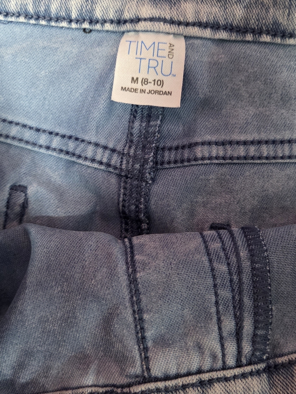 **Time and Tru Light Wash Blue Jeggings** - Picture 5 of 7